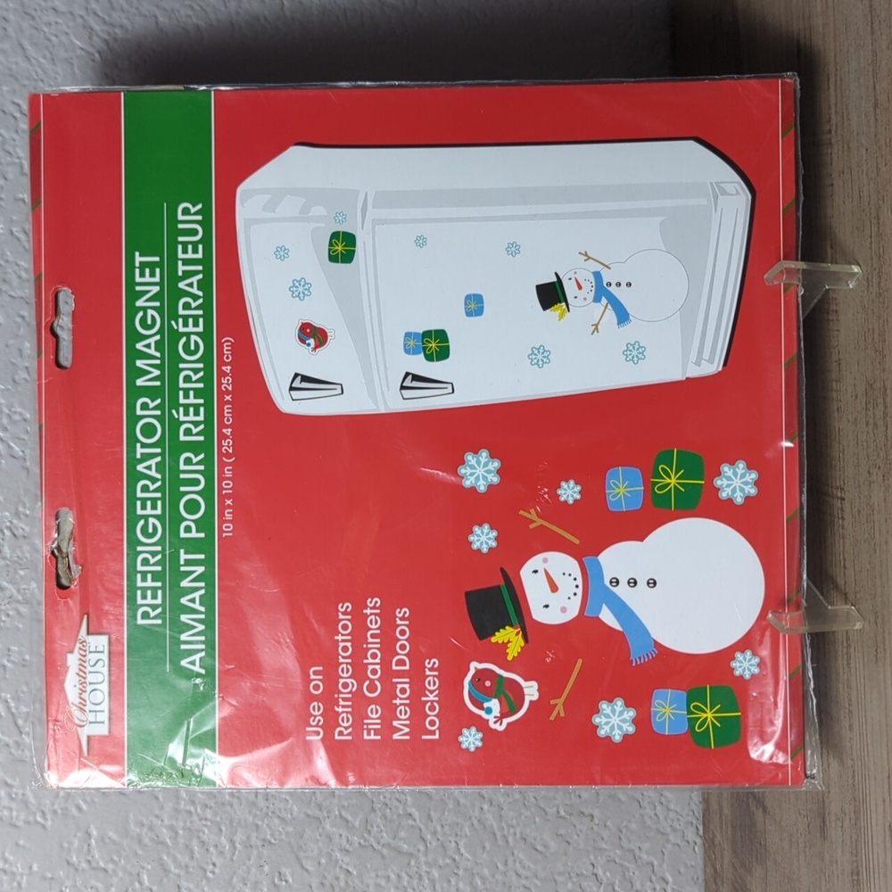 New Christmas House Refrigerator Magnets SNOWMAN